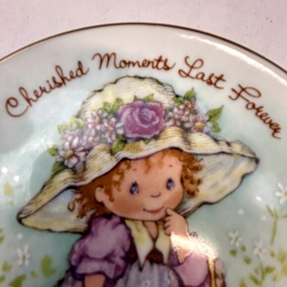 1981 Avon Mother's Day Plate Cherished Moments Last Forever 5" 24K gold rim - Picture 4 of 5